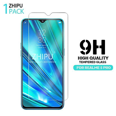 (Clear)Kính cường lực Realme 5 Pro / Realme Q (Trong Suốt)