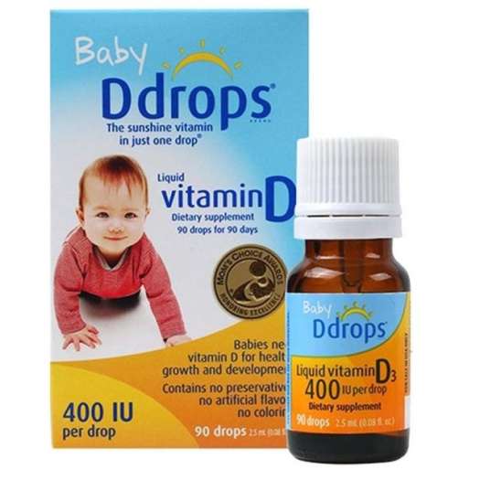 Thực phẩm bổ sung Vitamin D3 drops 400iu 90 giọt hàng Mỹ
