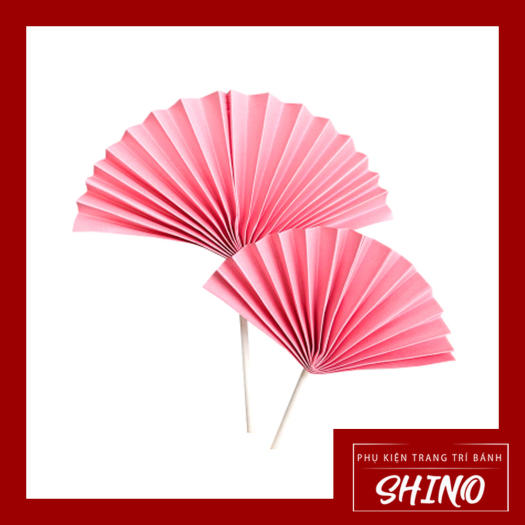 Topper/ Que cắm hình quạt giấy