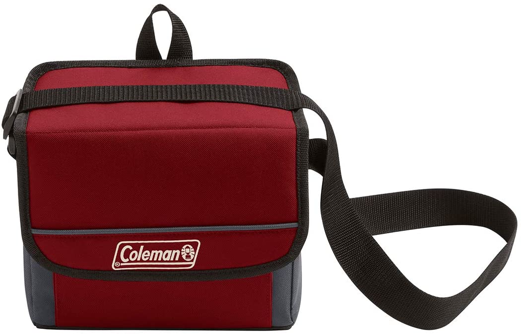 Coleman Soft Cooler Bag | Keeps Ice Up to 24 Hours | Insulated Lunch Cooler  with Adjustable Shoulder Straps | Great for Picnics, BBQs, Camping,  Tailgating & Outdoor Activities 9 Can Red
