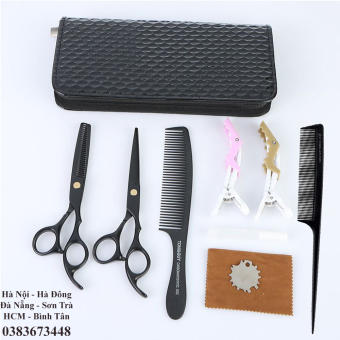 Tóc Nam Cắt Ngắn 2 Bên, Bộ Đôi Kéo Cắt Tỉa Chuyên Dụng Kèm 8 Phụ Kiện, cắt tóc trẻ em nam - Bộ Kéo Cắt Tóc Nam Nữ Chuyên Nghiệp