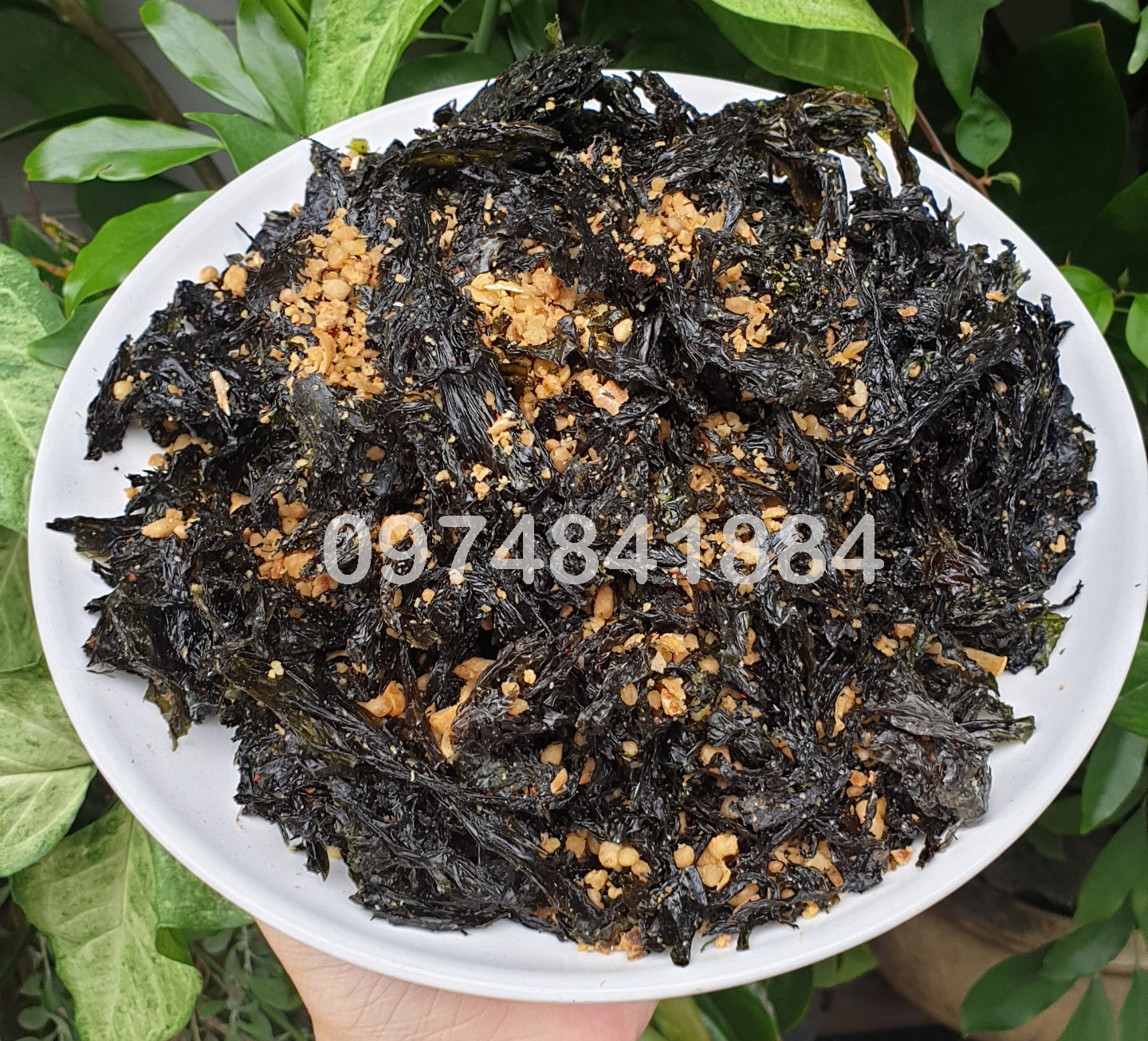 500g Rong biển cháy tỏi thơm ngon - đồ ăn vặt