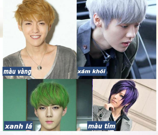 Sáp vuốt nhuộm tóc tạm thời KALANXUAN hàng chính hãng FREESHIP TOÀN QUỐC lên màu nhanh, giữ màu tốt ( xám khói, trắng kim, xanh dương, đỏ, tím, vàng) (KHUYẾN MÃI 3 NGÀY)