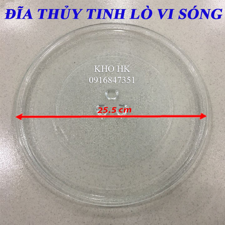 Đĩa lò vi sóng 3 mấu 25.5 cm