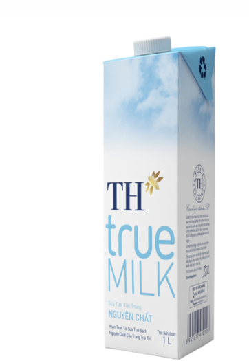 Combo 2 hộp lớn Sữa tươi nguyên chất tiệt trùng TH true MILK (1 lít)