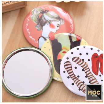 GƯƠNG MINI CẦM TAY HÀN QUỐC gương cầm tay gương trang điểm mini bỏ túi phong cách Hàn quốc kute giao hình ngẫu nhiênChất liệu: Nhựa kính - Đường kính ~ 7 x 7cm trọng lượng: 17g bền đẹp không han rỉ