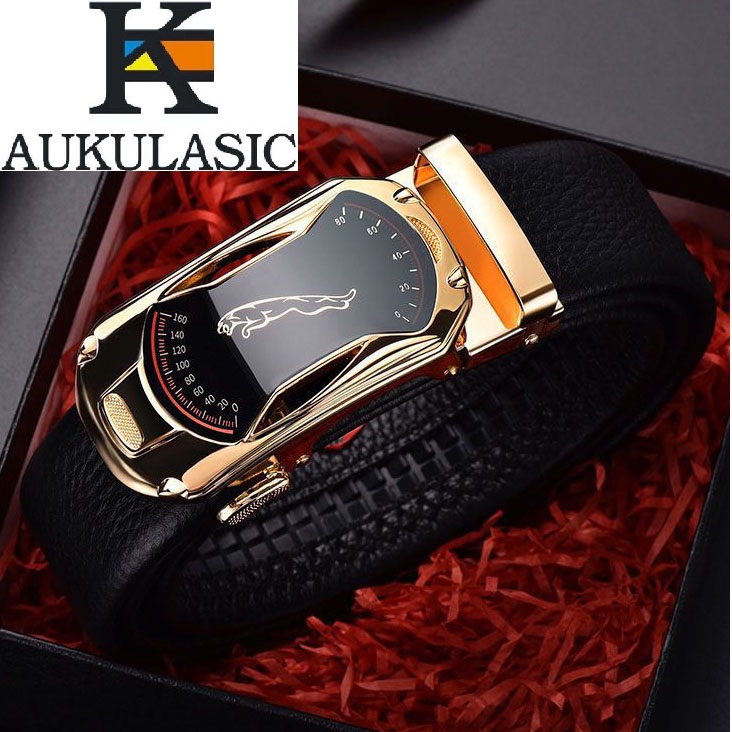 Dây nịt thắt lưng nam khóa tự động dây da bền đẹp thương hiệu AUKULASIC - Phong cách thời thượng mẫu AUK99