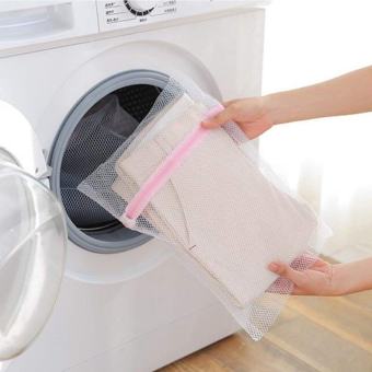 Túi lưới đựng đồ giặt có dây khóa kéo bảo vệ quần áo