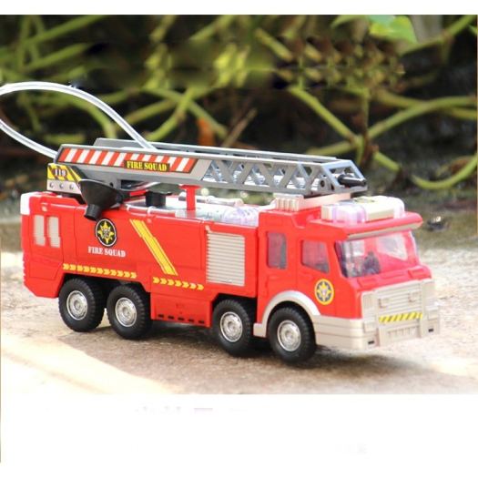 Đồ Chơi Xe CỨU HỎA Phun Nước Thông Minh Cho Bé - Quà Tặng Xe Chạy Pin Xịt Nước - Size To 25Cm