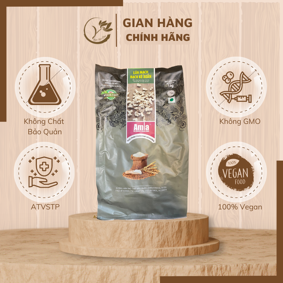 Lúa mạch bạch kê xoắn - Thực phẩm chay amla