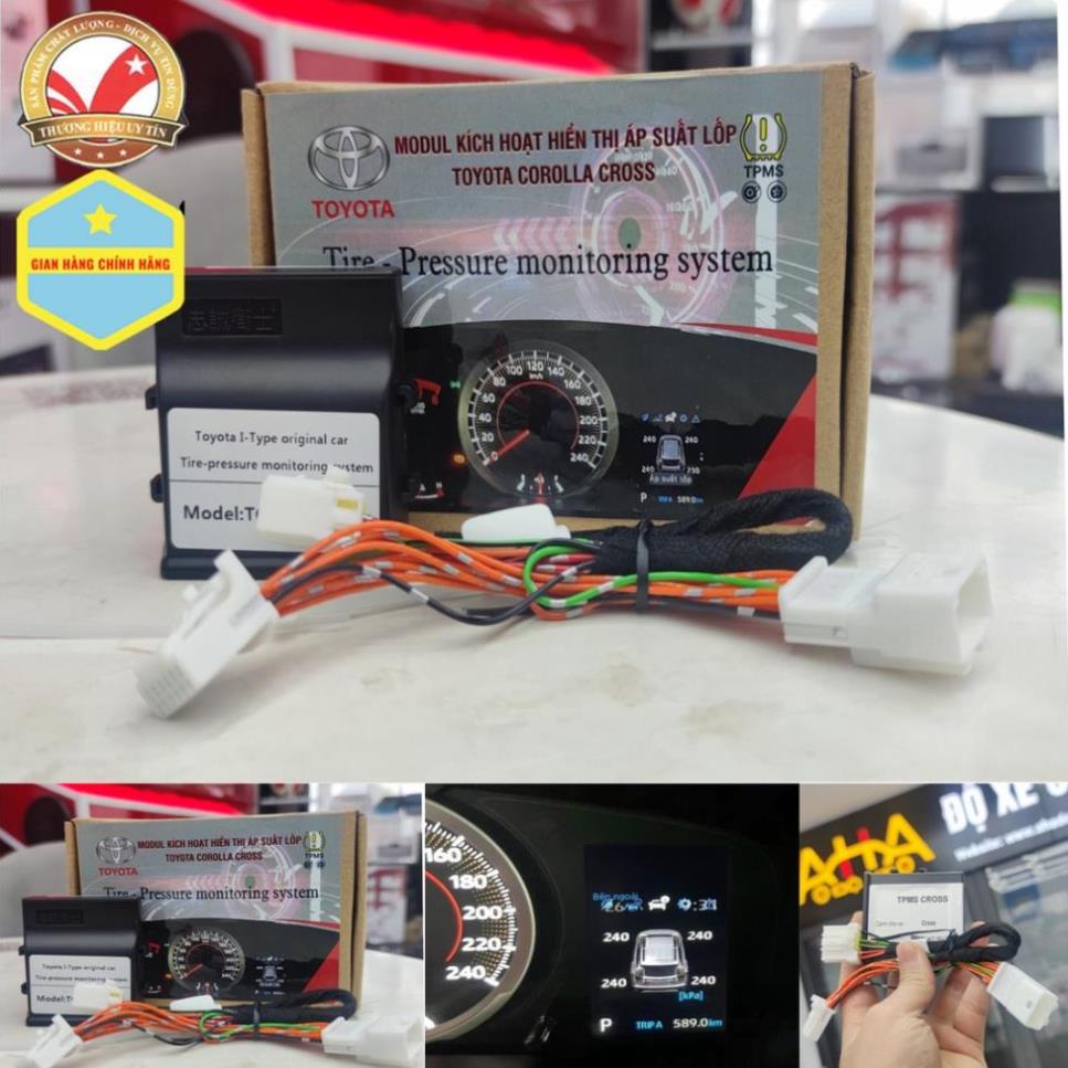 [ Toyota Cross ] Bộ kích hoạt hiển thị áp suất lốp lên màn đồng hồ ODO cho dòng xe Cross và Camry 2018-2022