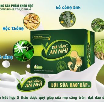 Trà lợi sữa cho mẹ - trà vằng an nhi-Viện Công Nghiệp Thực Phẩm - Bộ Công Thương