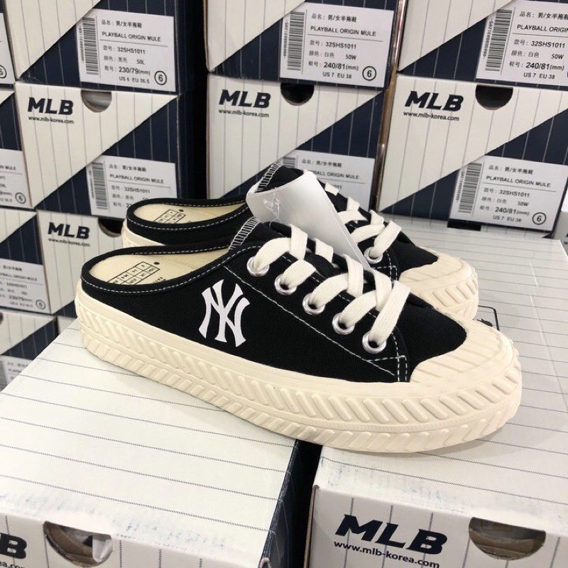 Giày m.l.b playball origin mule black