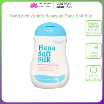 Dung dịch vệ sinh Hanayuki Hana Soft Silk 150g dịu nhẹ, thơm mát, dưỡng da sáng hồng Newstyle DDVS04