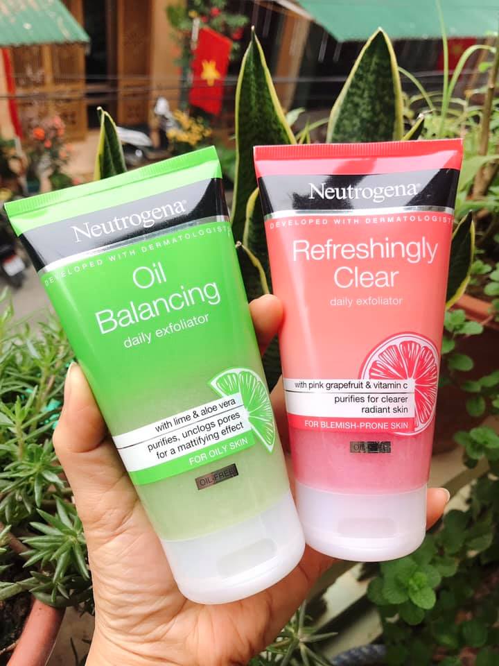 Sữa rửa mặt neutrogena hồng - xanh mỹ