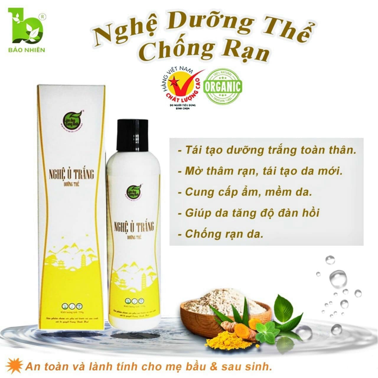 Nghệ ủ trắng dưỡng thể