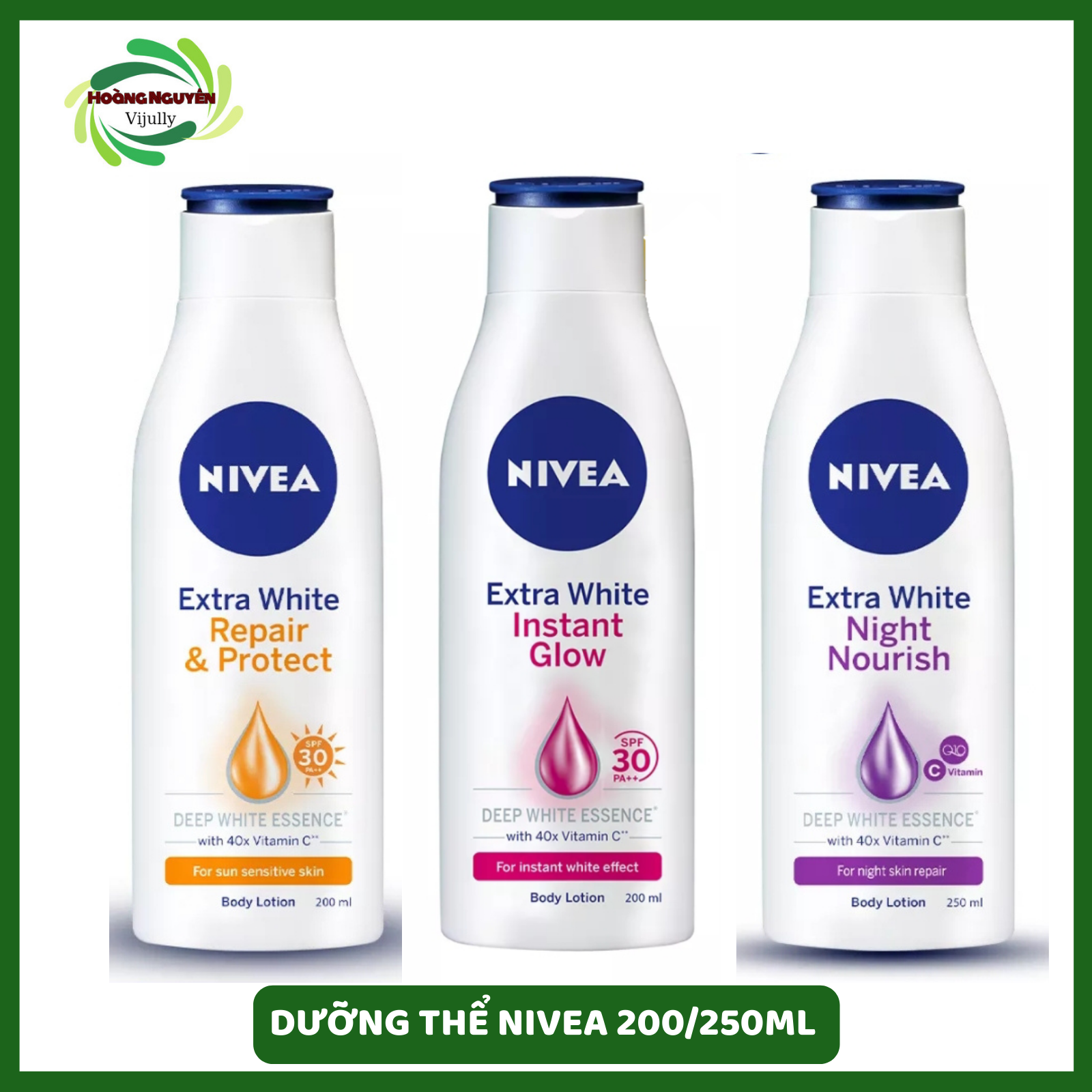 Sữa dưỡng thể nivea 200ml/250ml