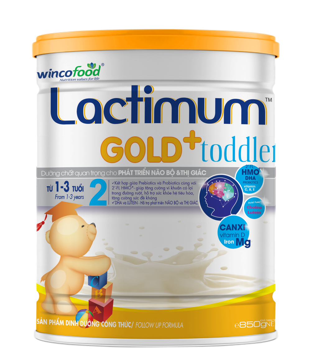 Wincofood Lactimum Gold + Toddler số 2 từ 1 3 tuổi 850g