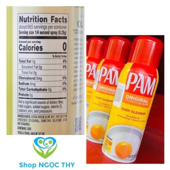 Dầu ăn kiêng 0 calo dạng xịt PAM chính hãng (8oz, 10oz, 12oz)