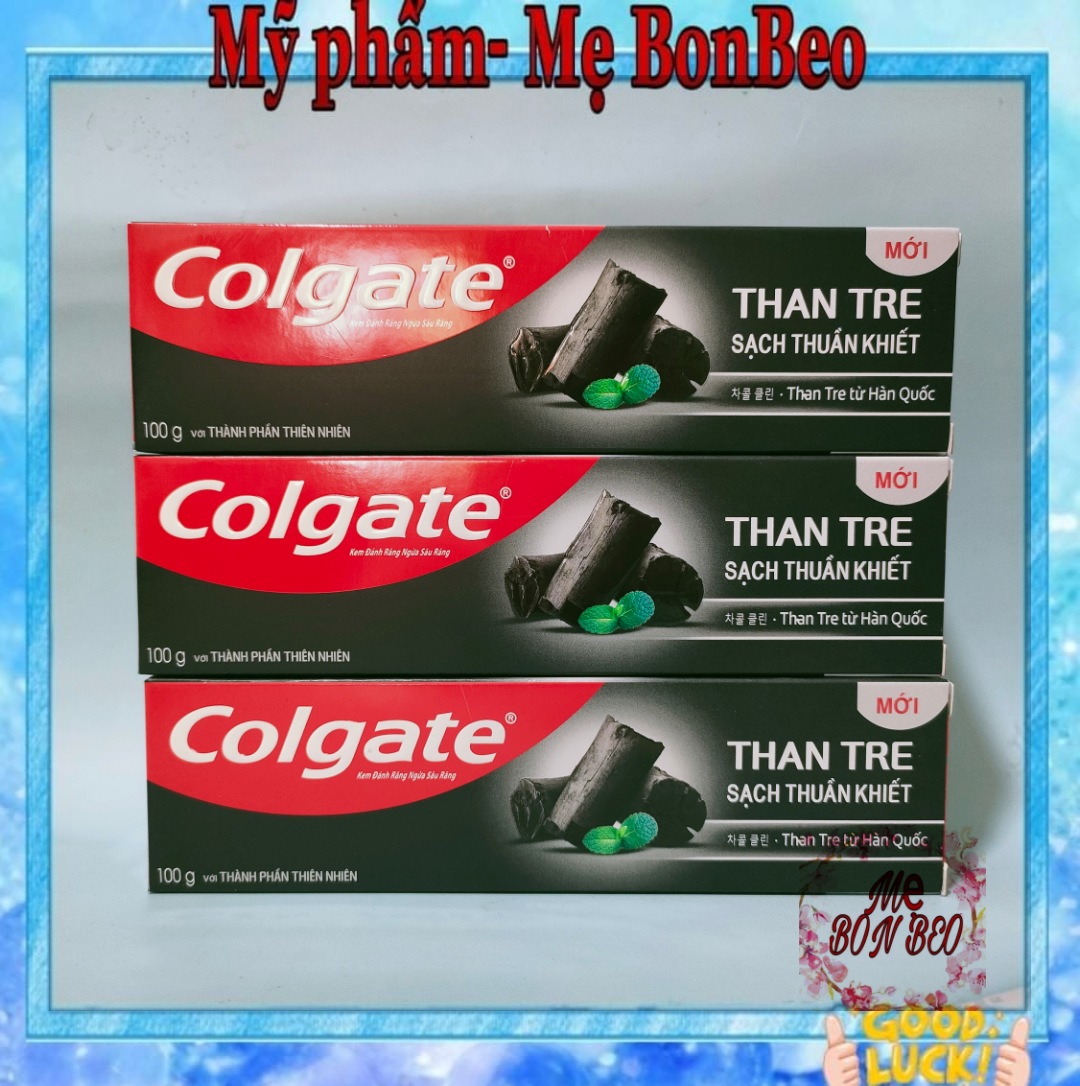 Kem đánh răng Colgate thiên nhiên từ Than tre Hàn Quốc & bạc hà 100g