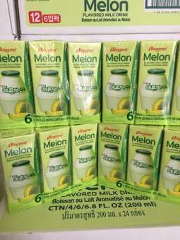 Sữa dưa lưới hàn quốc Binggrae ( 1 lốc 6 hộp x 200ml )