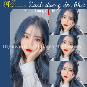 Thuốc Nhuộm Tóc Màu Xanh Đen Dương Khói  Xanh Dương Siêu Dưỡng, Tặng Oxy Trợ Nhuộm