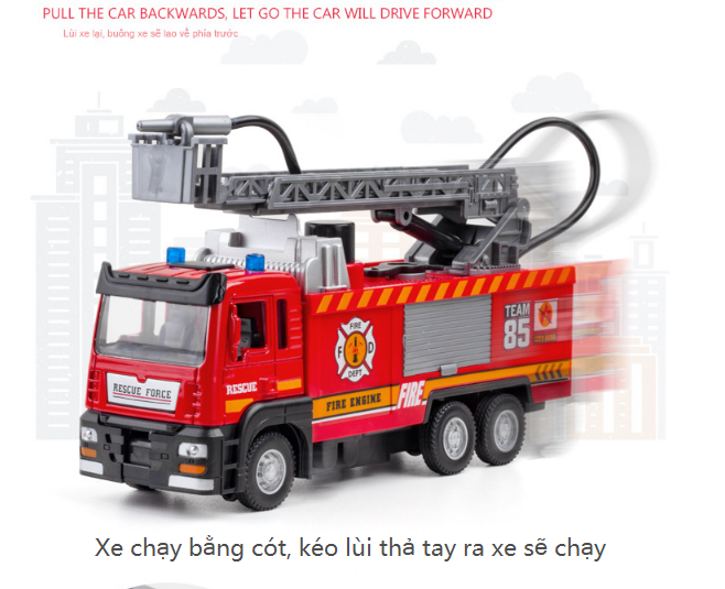 Xe ô tô cứu hỏa phun nước thật