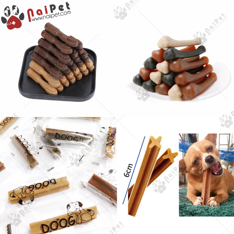 Đồ Ăn Vặt Xương Gặm Sạch Răng Hình Bàn Chải Doog Hình Xương Doog