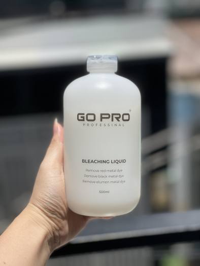 Bóc đỏ bóc đen GOPRO bóc tách màu kim loại chai 500ml, bóc sạch màu, không gây hại tóc, không khô tóc _ homemark