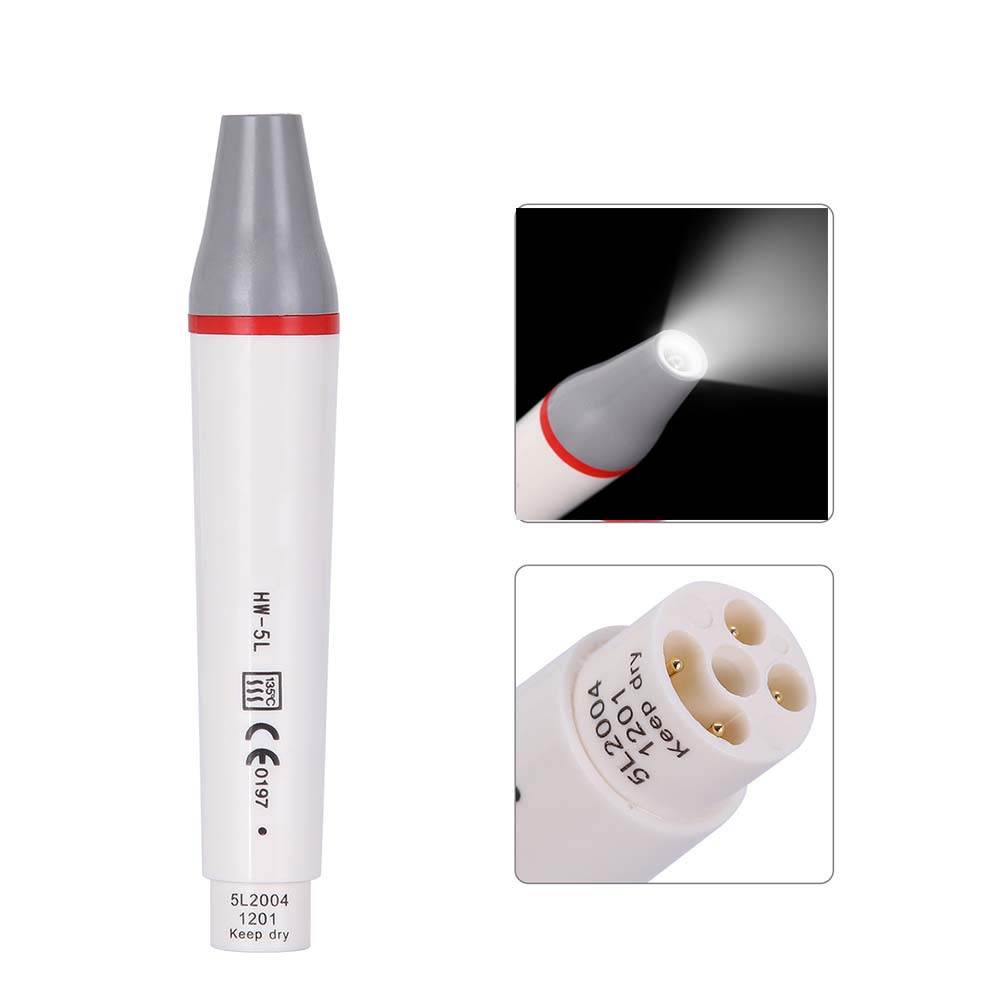 Gambar Dental LED Light Piezo Scaler Detachable Handpiece HW 5L fit Woodpecker EMS Ultrasonic Scalers Scaling Tips