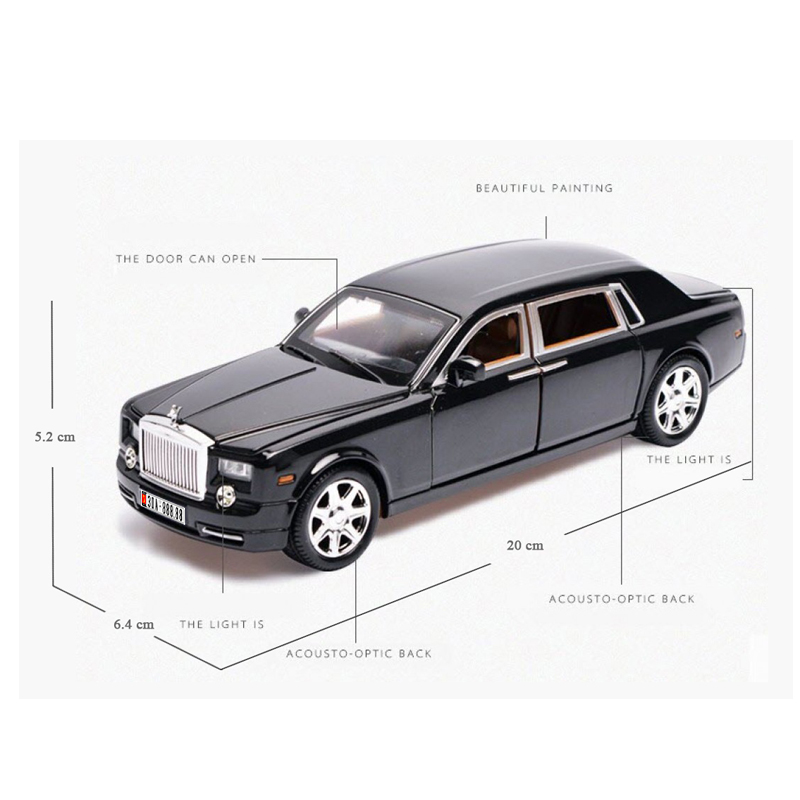Ô Tô Mô Hình Rolls-Royce Phantom tỷ lệ cao cấp 1:18 MANSORY VMB