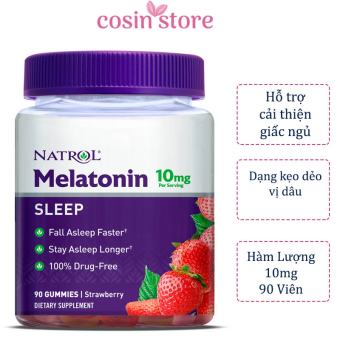 Kẹo ngủ Natrol Melatonin 10mg Sleep 90 viên