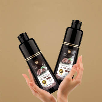 Dầu gội nhuộm tóc Phủ Bạc Cà Phê Đen Mộc Nhu ĐEN - NÂU ĐEN