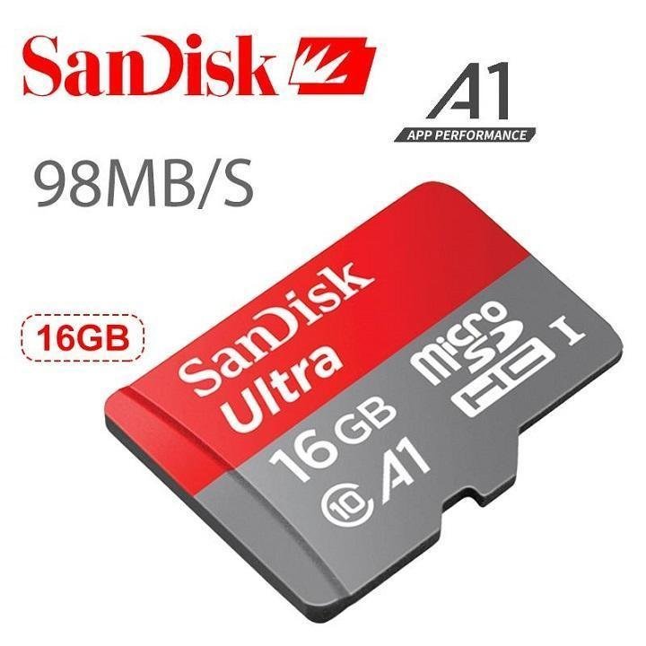 Thẻ nhớ MicroSDHC SanDisk Ultra 533X 16GB 80MB s Bạc + Tặng đầu đọc thẻ