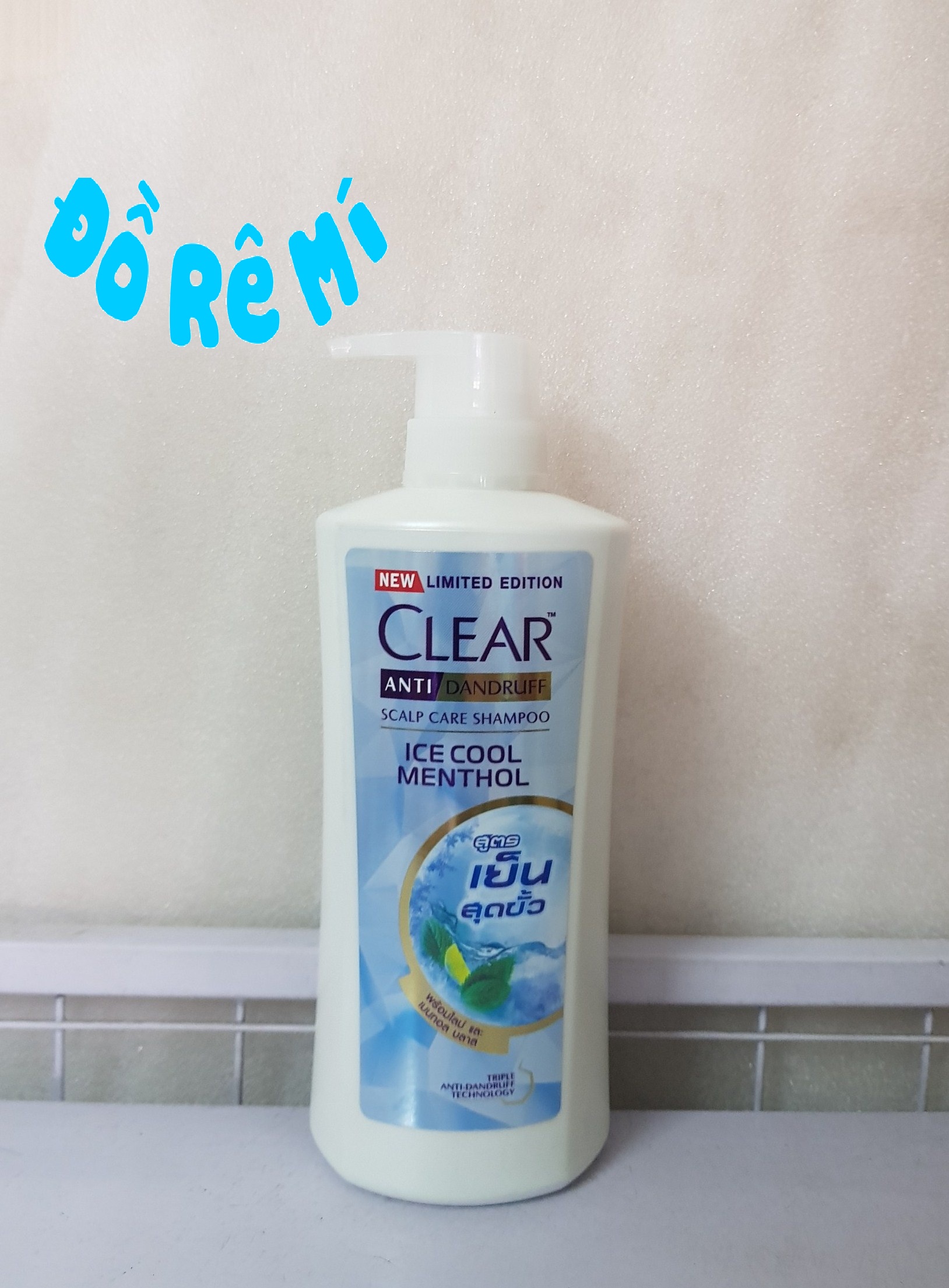 Dầu gội clear men bạc hà thái lan 480ml