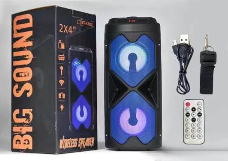 BIG Bluetooth Karaoke Speaker with Disco Light & Microphone