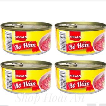 4 Hộp Bò Hầm Vissan 150g (Date Mới)