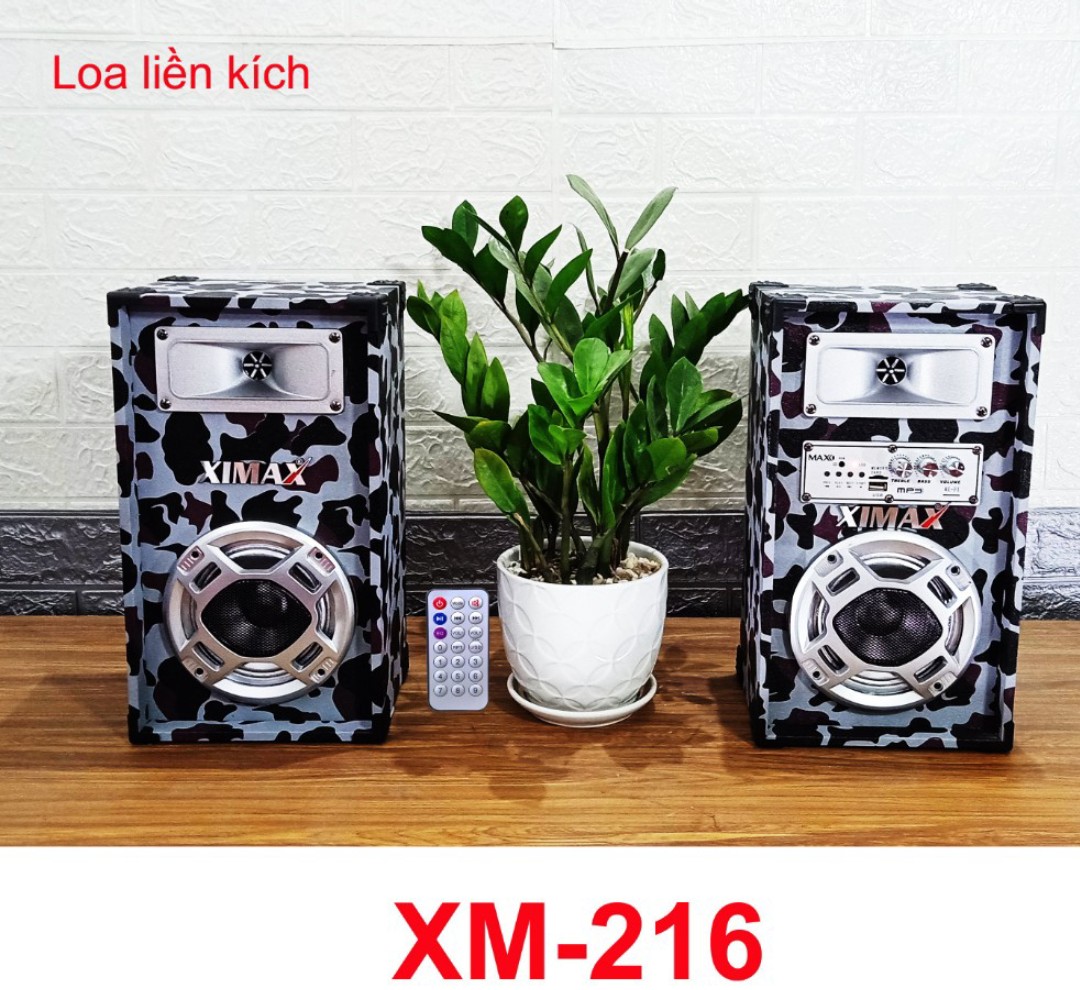 Loa liền kích tích hợp bluetooth XM-216, Loa liền âm ly đọc thẻ nhớ USB, Loa liền công suất Caliphate CL-214, cắm máy tính, TV, có bluetooth tích hợp sẵn âm ly XM-216