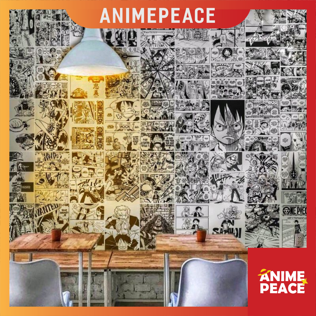 Tranh dán tường poster Kimetsu no Yaiba Jujutsu Kaisen Attack On Titan anime decor góc học tập làm việc