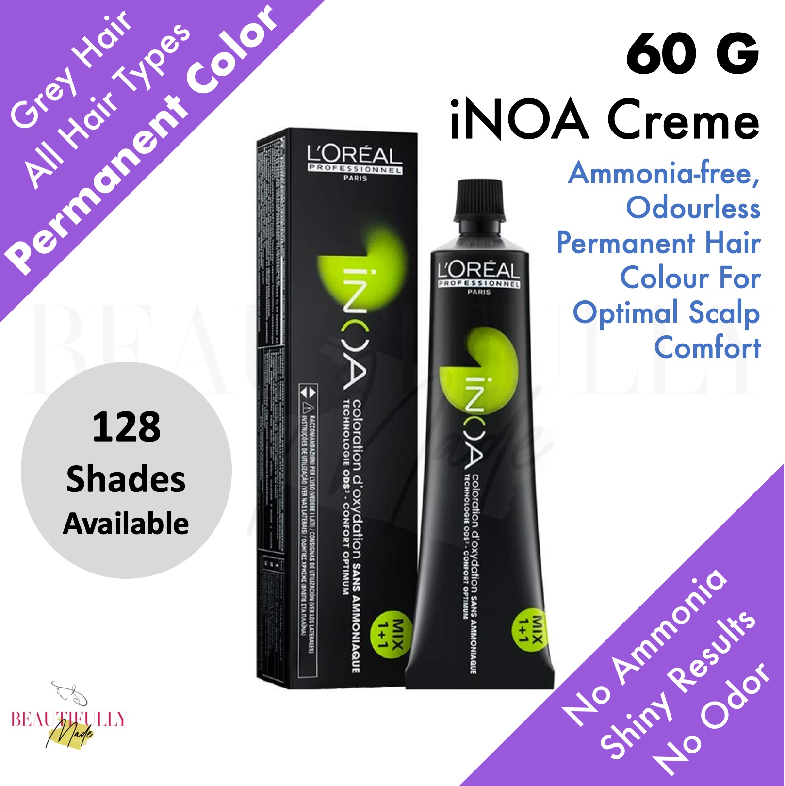 Buy Loreal Inoa Ammonia Free Hair Color 3 Dark Brown Online in India -  Allure Cosmetics