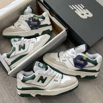Giày Sneaker NB 550 Xanh Lá 🎁FULLBOX 11🎁 Giày Thể Thao NB 550 Xanh Lá Mới Nam Nữ