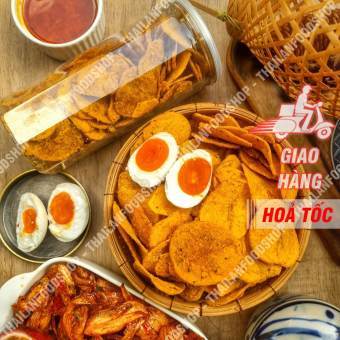 Khoai Tây Lát Lắc Trứng Muối - Túi 500Gram