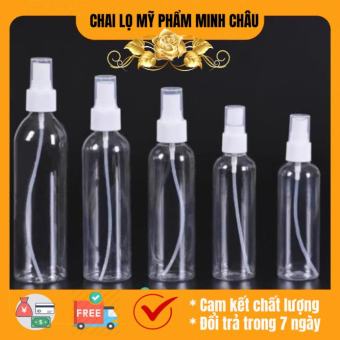 Chai nhựa pet xịt phun sương 50ml/100ml/30ml/20ml chiết nước hoa