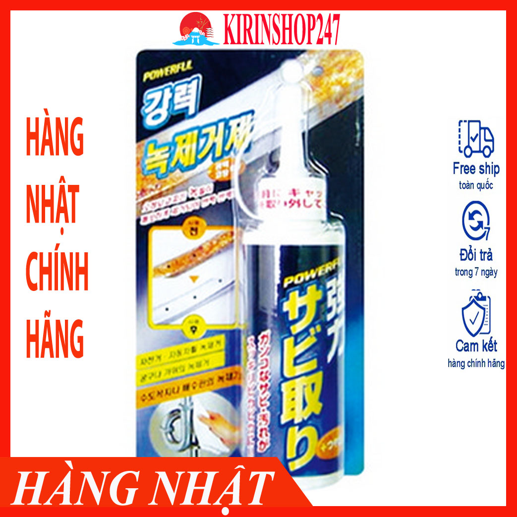 Chai tẩy gỉ sét, làm bóng đồ dùng kim loại siêu mạnh - Hàng Nội Địa Nhật