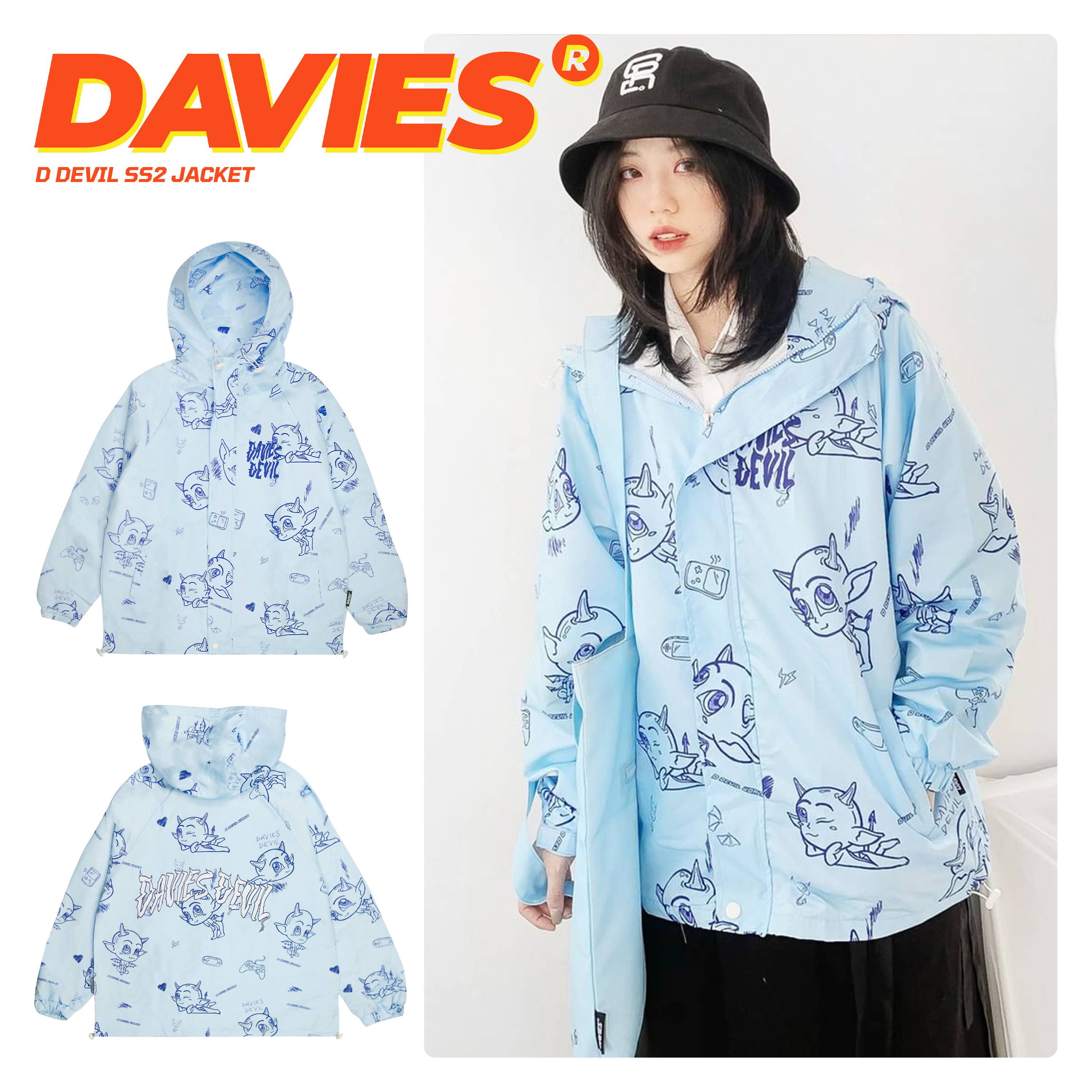 Áo khoác Davies nữ DSS Jacket D Devil SS2 - Blue