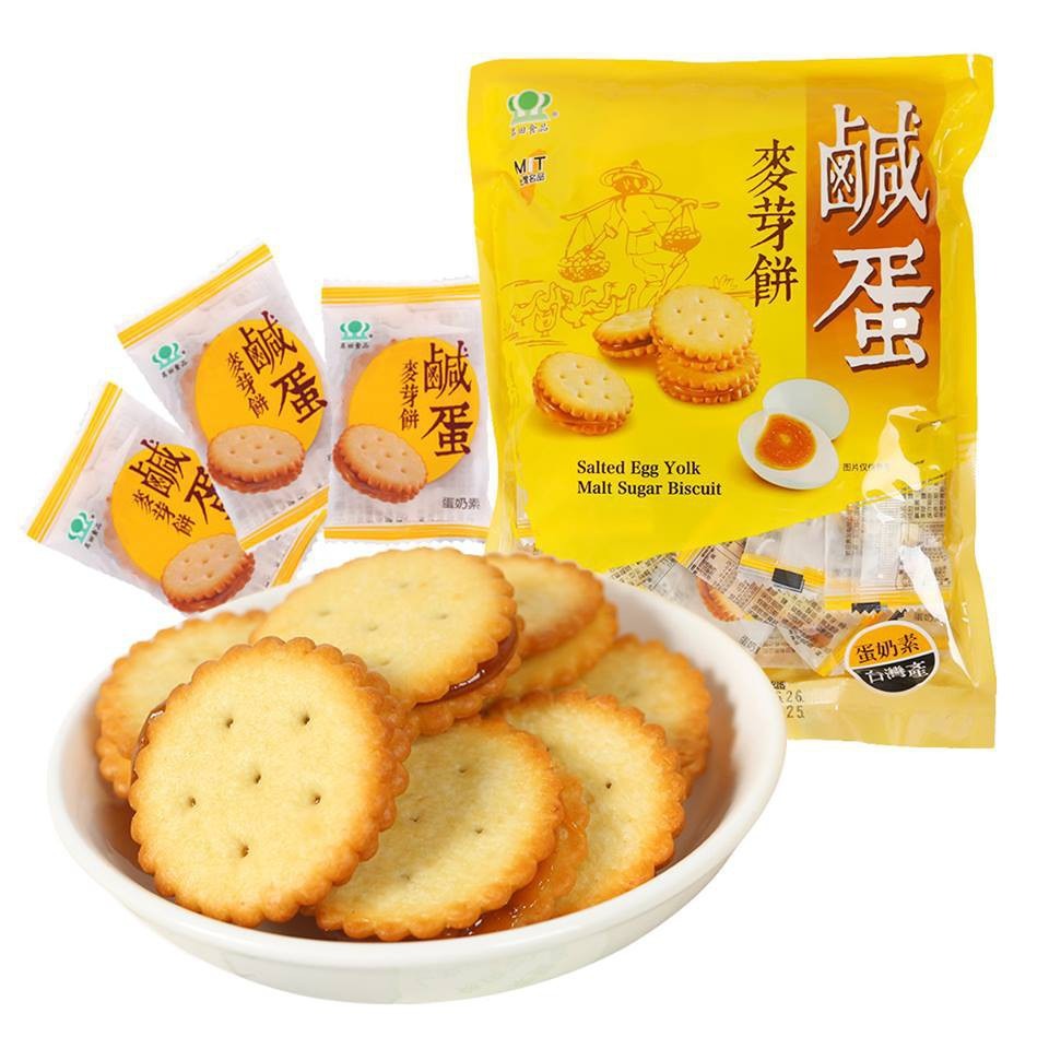 Bánh Quy Trứng Muối Đài Loan Salted Egg Yolk Malt Sugar Biscuit