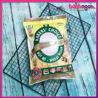 Bột mỳ Bakers‘ Choice 8/Bột Mỳ Số 8/Cake Flour1Kg (Dùng để làm các loại bánh bông lan, cake bơ, cookies và dùng để chiên tẩm như các món gà rán, tôm lăn bột cá chiên xù)