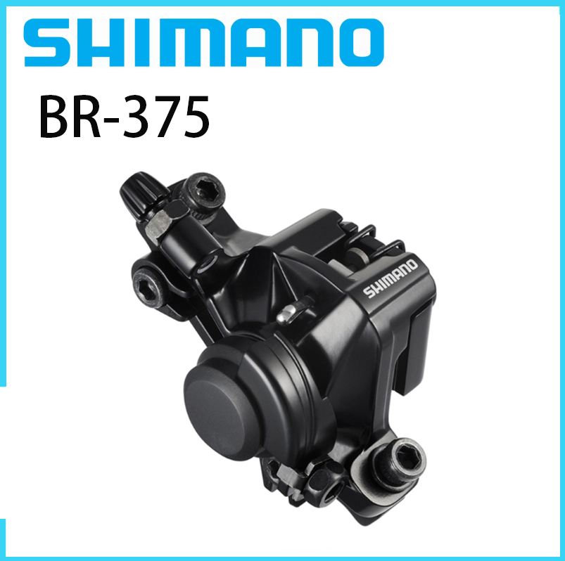 Shimano bộ kẹp phanh đĩa cơ br m375 cho acera alivio deore với miếng đệm nhựa phụ tùng xe đạp leo núi phụ kiện xe đạp