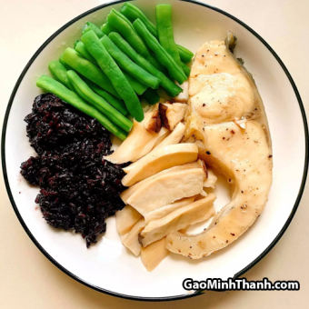 Gạo Lứt Đen Dẻo Thơm Tại Hà Nội (Túi 1kg)