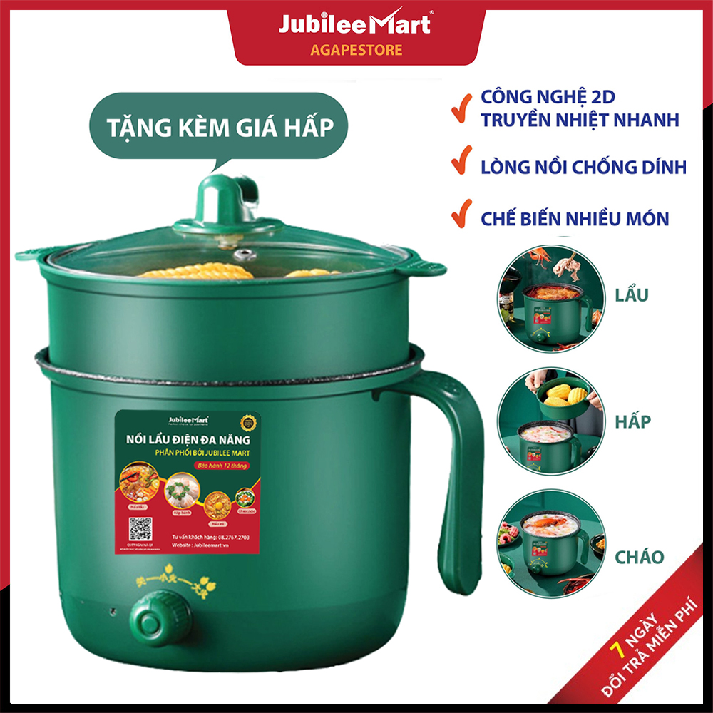 Ca nấu mì siêu tốc, nồi nấu đa năng mini siêu tốc 18cm - Ca điện nấu mì kiêm nồi lẩu mini kiêm nồi nẩu kèm đa năng siêu tiện lợi 1.8L Kèm vỉ hấp trứng, nồi lẩu điện mini, ca mì siêu tốc